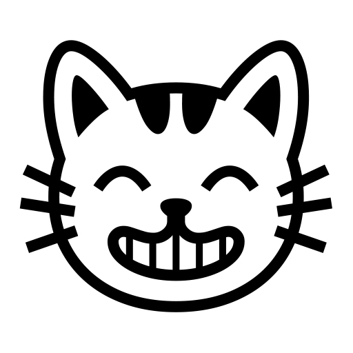 Grinning Cat Face With Smiling Eyes on Noto Emoji