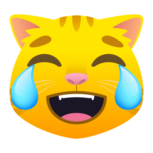 Cat Face With Tears Of Joy on JoyPixels