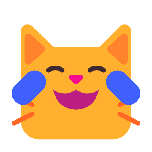 Cat Face With Tears Of Joy on Microsoft Fluent