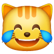 Cat Face With Tears Of Joy on Samsung
