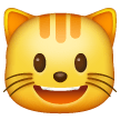 Smiling Cat Face With Open Mouth on Samsung