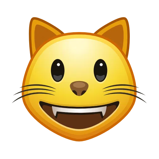 Smiling Cat Face With Open Mouth on Telegram