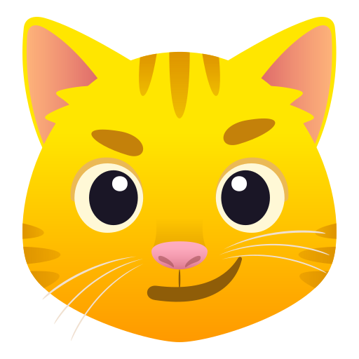 Cat Face With Wry Smile on JoyPixels