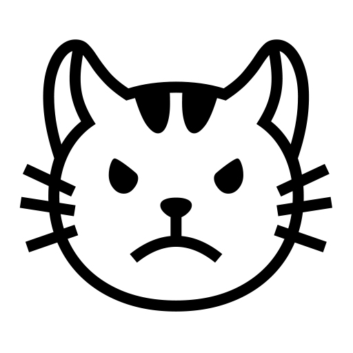 Pouting Cat Face on Noto Emoji