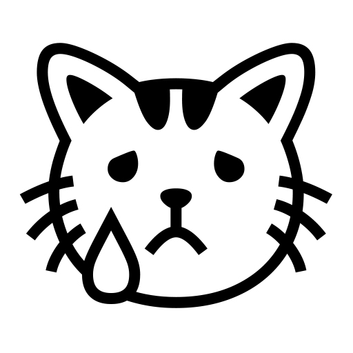 Crying Cat Face on Noto Emoji