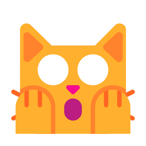Weary Cat Face on Microsoft Fluent