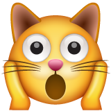 Weary Cat Face on WhatsApp