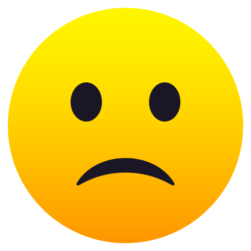 Slightly Frowning Face on JoyPixels