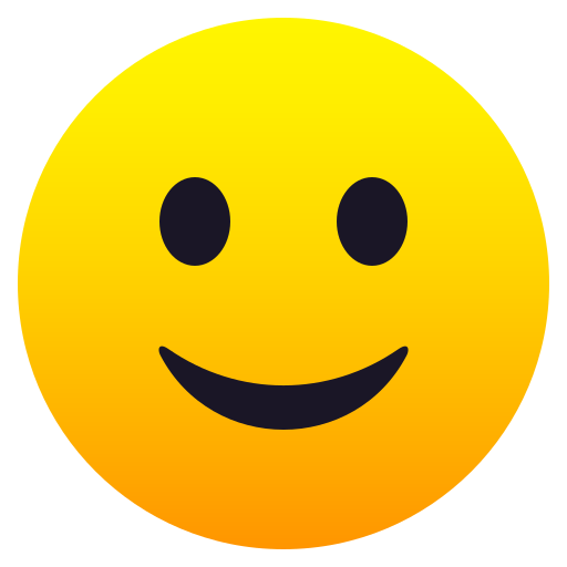 Slightly Smiling Face on JoyPixels