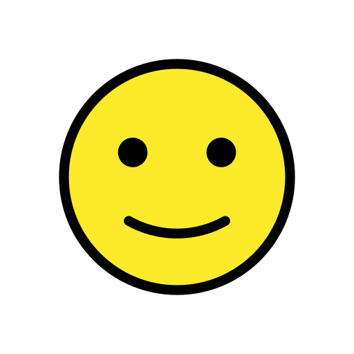 Slightly Smiling Face on OpenMoji