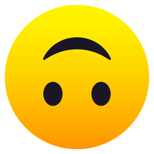 Upside-down Face on JoyPixels
