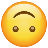 Upside-down Face on WhatsApp