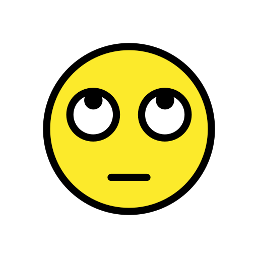 Face With Rolling Eyes on OpenMoji