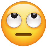 Face With Rolling Eyes on WhatsApp