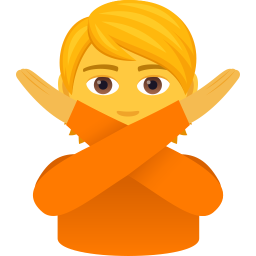 Face With No Good Gesture on JoyPixels