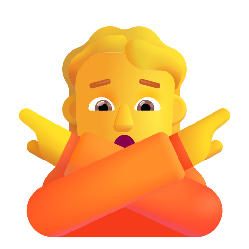 Face With No Good Gesture on Microsoft 3D