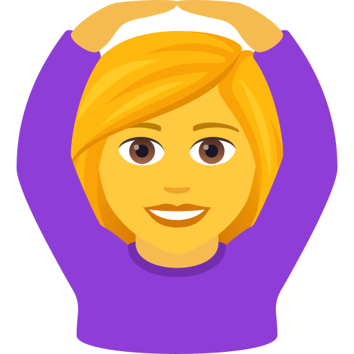 Woman Gesturing Ok on JoyPixels