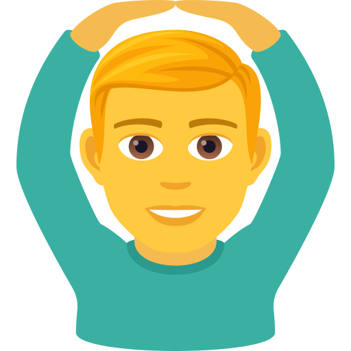 Man Gesturing Ok on JoyPixels