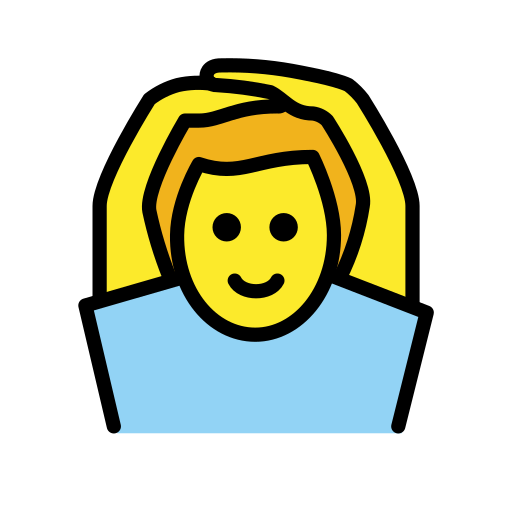 Man Gesturing Ok on OpenMoji