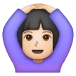 Woman Gesturing Ok: Light Skin Tone on Samsung