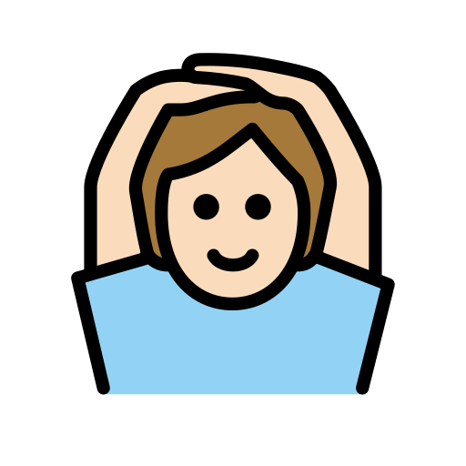 Face With Ok Gesture: Light Skin Tone on OpenMoji