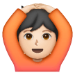 Face With Ok Gesture: Light Skin Tone on Samsung