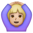 Woman Gesturing Ok: Medium-Light Skin Tone on Samsung