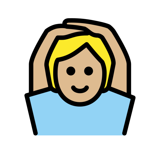 Face With Ok Gesture: Medium-Light Skin Tone on OpenMoji