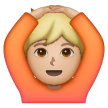 Face With Ok Gesture: Medium-Light Skin Tone on Samsung