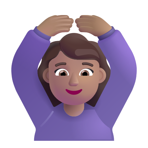 Woman Gesturing Ok: Medium Skin Tone on Microsoft 3D