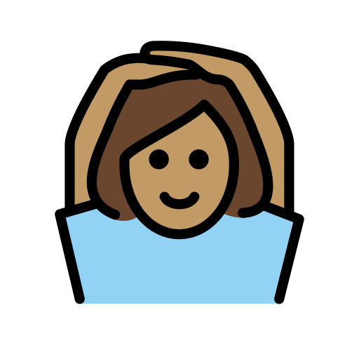 Woman Gesturing Ok: Medium Skin Tone on OpenMoji