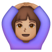 Woman Gesturing Ok: Medium Skin Tone on Samsung