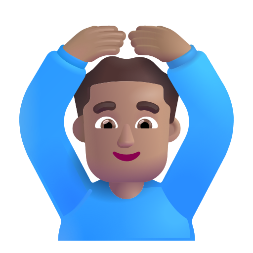 Man Gesturing Ok: Medium Skin Tone on Microsoft 3D