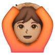 Face With Ok Gesture: Medium Skin Tone on Samsung