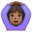 Woman Gesturing Ok: Medium-Dark Skin Tone on Samsung