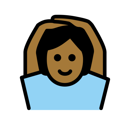 Face With Ok Gesture: Medium-Dark Skin Tone on OpenMoji