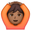 Face With Ok Gesture: Medium-Dark Skin Tone on Samsung