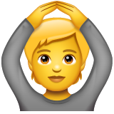 Face With Ok Gesture on WhatsApp