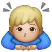 Man Bowing: Medium-Light Skin Tone on Samsung