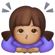 Woman Bowing: Medium Skin Tone on Samsung