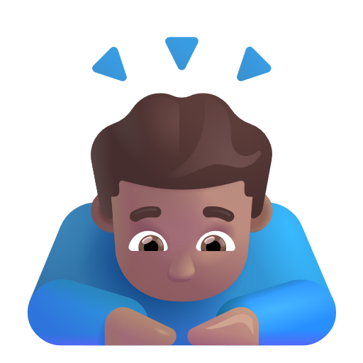 Man Bowing: Medium Skin Tone on Microsoft 3D