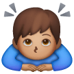 Man Bowing: Medium Skin Tone on Samsung