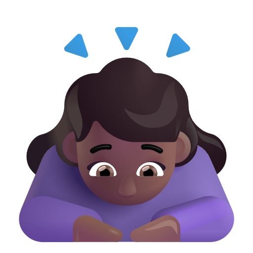 Woman Bowing: Medium-Dark Skin Tone on Microsoft 3D