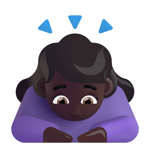 Woman Bowing: Dark Skin Tone on Microsoft 3D