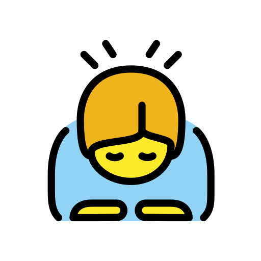 Person Bowing Deeply on OpenMoji
