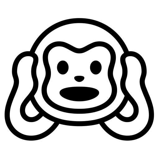 Hear-no-evil Monkey on Noto Emoji