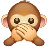 Speak-no-evil Monkey on WhatsApp