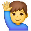 Man Raising Hand on Samsung