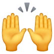 Person Raising Both Hands In Celebration on Samsung