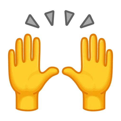 Person Raising Both Hands In Celebration on Telegram